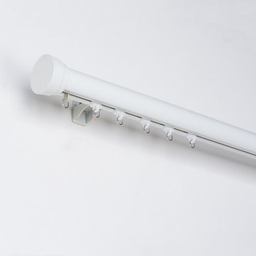 QYRF17 Single Double Curtain Tracks Ceiling/Wall Mount