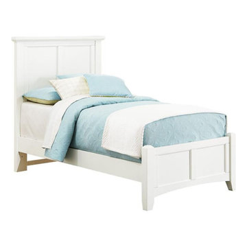Bb29-338 Vaughan Bassett Furniture Bonanza - White Twin Mansion Bed - White