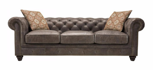 Chesterfield Leather Sofa And Decor