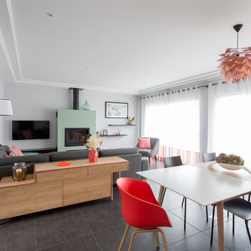 Séjour d'une maison familiale