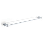 Haus - Free 18" Wall Mounted Towel Bar - The Free 18" Wall Mounted Towel Bar is characterized by clean lines and linear aesthetic. It is carefully constructed with solid brass to provide maximum strength and structural integrity. The Free towel bar undergoes a three-stage finishing process to create a shimmering, triple-plated polished chrome finish that is resistant to rust and corrosion. It is thoughtfully designed to provide ample space for the most plush towels and will match any transitional or modern style decor. Complete your bathroom with the full Free collection from Haus.