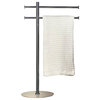 WS Bath Collections Kubic Class Free Standing Towel Bar Stand