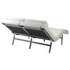 Double Leather Chaise Lounge