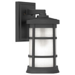 Craftmade - Craftmade Composite Lanterns 15" Outdoor Wall Light in Textured Matte Black - This outdoor wall light from Craftmade is a part of the Composite Lanterns collection and comes in a textured matte black finish. Light measures 7" wide x 15" high.  Uses one standard bulb.  For indoor use.  This light requires 1 , . Watt Bulbs (Not Included) UL Certified.