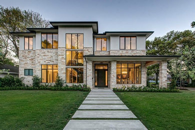 Inspiration for a contemporary home design remodel in Houston