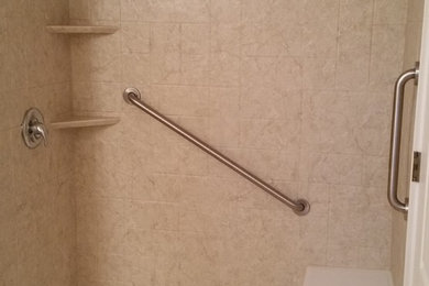 Inspiration for a transitional bathroom remodel in Other