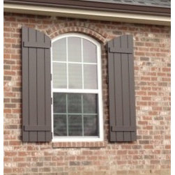 Arched Board & Batten Shutters - Exterior Shutters