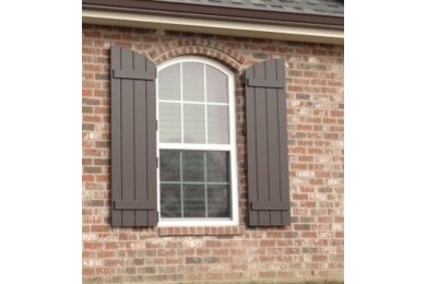 Arched Board & Batten Shutters