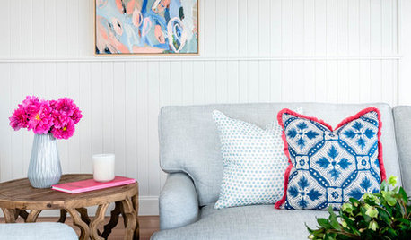 Room of the Week: A Hamptons-Style Living Area Alive With Colour