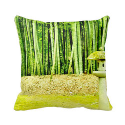 "Bamboo Scene" JTG Art Pillow - Decorative Pillows
