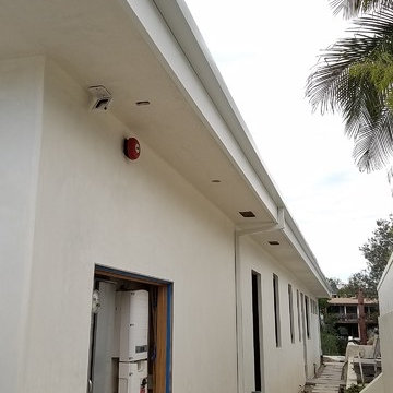Corona Del Mar Modern Home, Square Gutters and Downspouts in .032 Aluminum