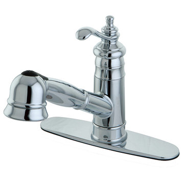 Gourmetier Templeton Pull-Out Kitchen Faucet, Chrome