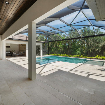 River Shores Trail - Southern Pine Ebony Wood Ceilings Talon Home Builders