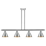 Innovations Lighting - Smithfield 4-Light LED Island Light, Polished Chrome - A truly dynamic fixture, the Ballston fits seamlessly amidst most decor styles. Its sleek design and vast offering of finishes and shade options makes the Ballston an easy choice for all homes.