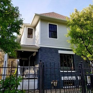 Chicago IL Exterior Remodel Painted Brick