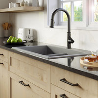 Karran KKF330 1-Handle Pull Down Dual Function Sprayer Faucet, Matte Black