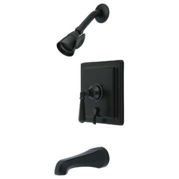 Kingston Brass Tub and Shower Faucet With Diverter, Oil Rubbed Bronze