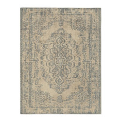 Distressed Arabesque Wool Rug - Products
