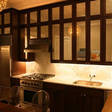 mirrored cabinet doors