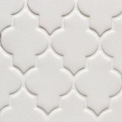 Vibe Ashbury Mosiac Field in White Matte - Tile