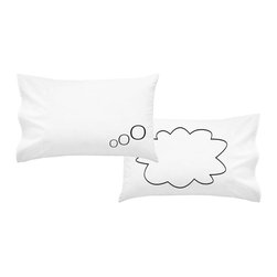Oh, Susannah Thought Bubble Couples Pillowcases - Products