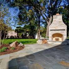 outdoor fireplace