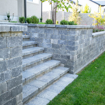 Grey Pavers For Stairs