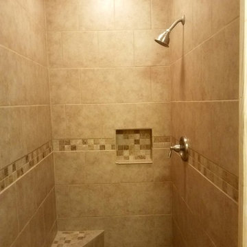 Wheelchair accessible custom shower