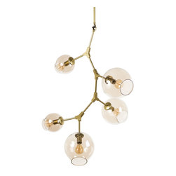 Javier Five-Light Pendant Lamp | Bronze - Pendant Lighting