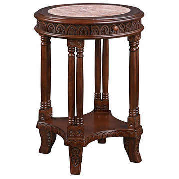 Design Toscano Balfour Inlaid Marble Colonnade Table