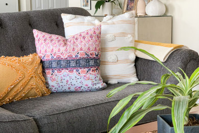 Inspiration for a contemporary living room remodel in Baltimore