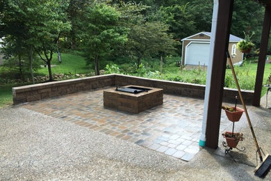 Paver Patio, Seating Wall & Fire Pit Install