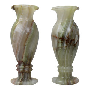Natural Geo Multicolored Decorative Handcrafted 8 Onyx Vase
