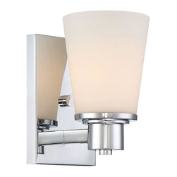 Home Decorators Collection - Home Decorators Collection 1-Light Chrome Bath Vanity Light with Bell Shape - Wall Lighting