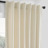 French Linen Curtain Single Panel, Ancient Ivory, 50"x96"