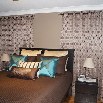 Drapes on grommets