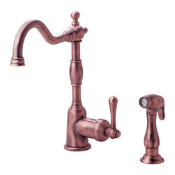 Danze Opulence&trade; Single Handle Kitchen Faucet with Spray - Kitchen Faucets