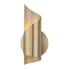 Mitzi Lighting Evie H161101-AGB 1 Light Wall Sconce, Aged Brass