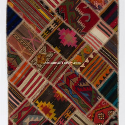 Patchwork style Up-cycled Handmade Rugs - Products