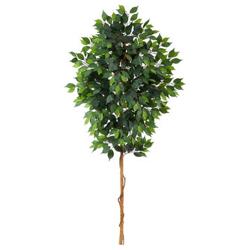 6' Ficus Artificial Tree, No Pot