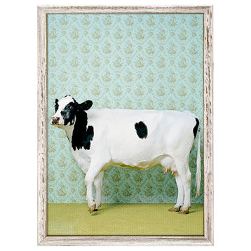 "Holstein Cow" Mini Framed Canvas by Catherine Ledner