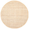 Safavieh Natural Fiber Collection NF734 Rug, Natural/Ivory, 7' Round