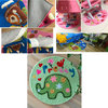 [Horse] Children Decor Rug Embroidered Mat Cartoon Carpet,23.62X23.62 INches