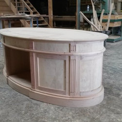 Oval Paneled desk - Desks And Hutches
