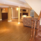 Basement Family Room - Traditional - Basement - Toronto ...