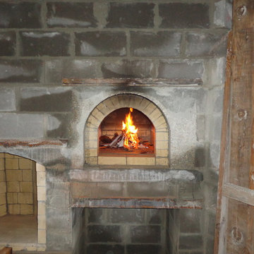 The Hammer Family Wood Fired Pizza Oven and Fireplace Combo in Louisiana