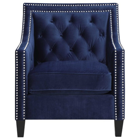 Teagan Accent Chair, Navy