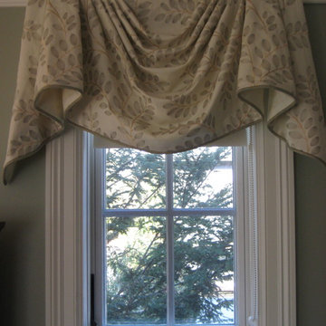 Master Bedroom Window Seat & Empire Valances