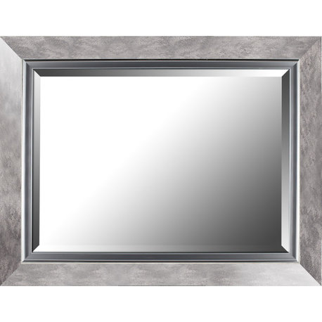 27"x35" Large Wall Mirror Silver Gradient Vanity Bathroom Bedroom Decor