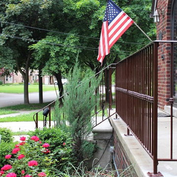 Historic Front Porch with New Railing